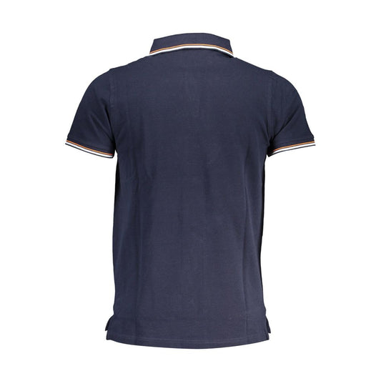 Norwegen 1963 Blaues Poloshirt aus Baumwolle für Herren