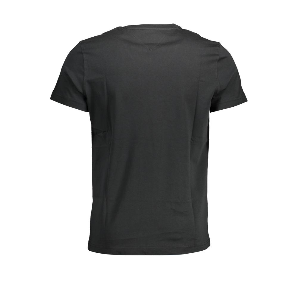 Tommy Hilfiger – Schwarzes Herren-T-Shirt aus Bio-Baumwolle