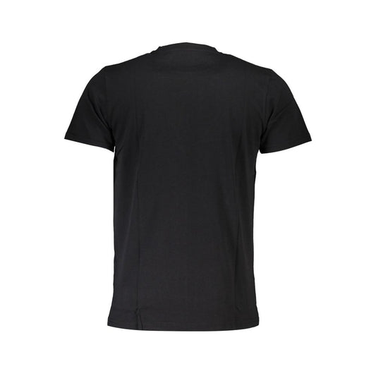 Cavalli Class Schwarzes Herren-T-Shirt aus Baumwolle