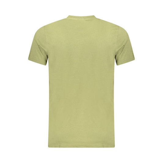 Cavalli Class Green Cotton Men T-Shirt