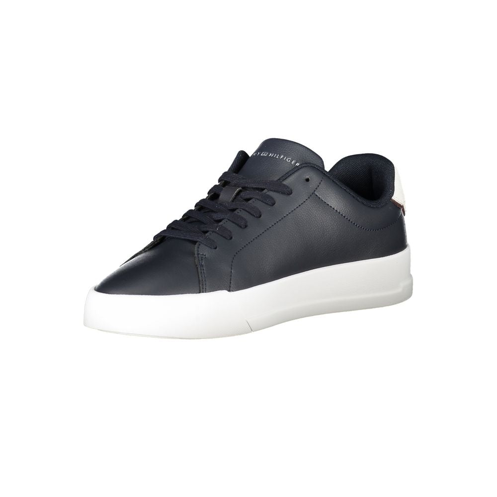 Tommy Hilfiger – Blaue Leder-Sneaker für Herren