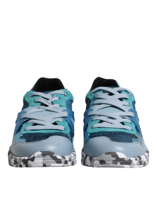 Dolce & Gabbana Mehrfarbige Schnürschuhe mit niedrigem Oberteil für Herren