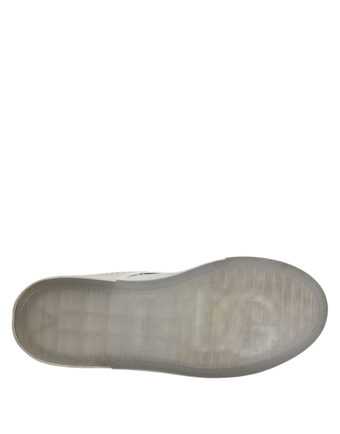 Dolce & Gabbana Weiße Low Top DG-geprägte Herren Sneakers Schuhe