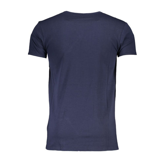 Blaues Baumwoll-T-Shirt der Cavalli Class