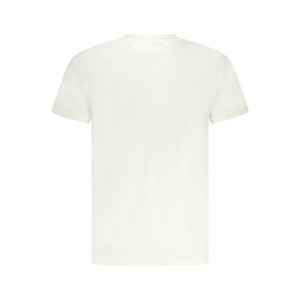 Tommy Hilfiger – Weißes Herren-T-Shirt aus Baumwolle