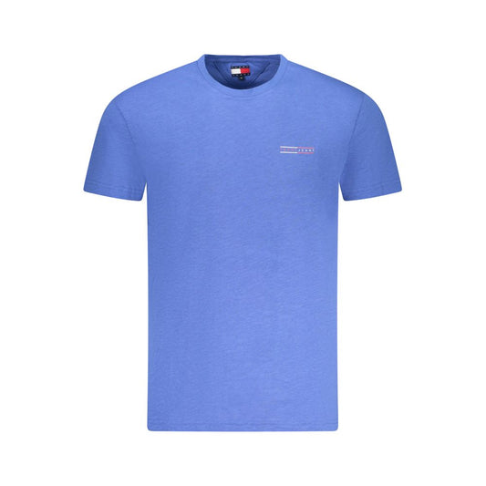 Tommy Hilfiger – Blaues Baumwoll-T-Shirt für Herren