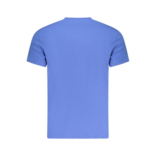 Tommy Hilfiger – Blaues Baumwoll-T-Shirt für Herren