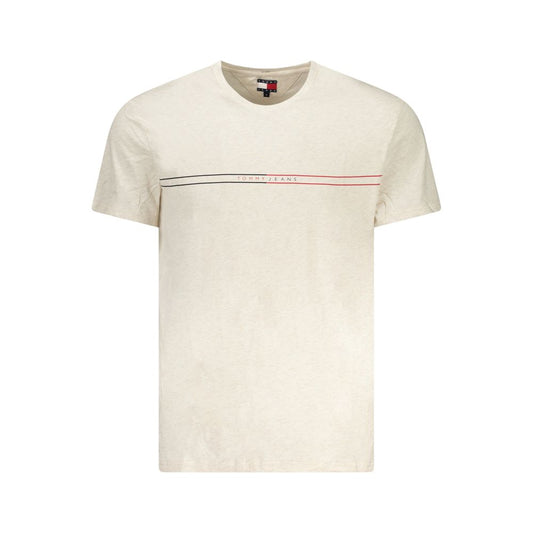 Tommy Hilfiger Beiges Baumwoll-T-Shirt für Herren