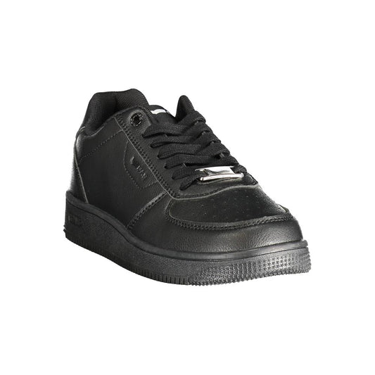 Gas Black Polyester Women Sneaker