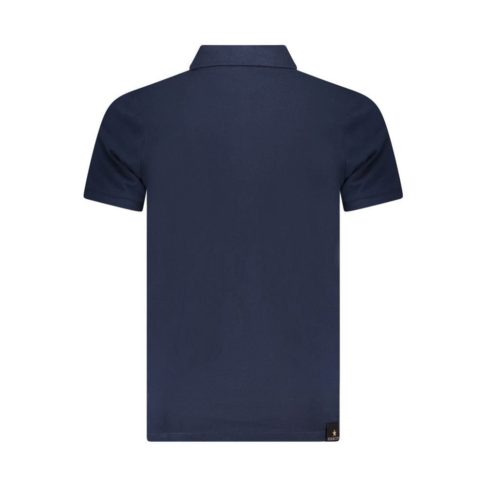 Blaues Baumwoll-Poloshirt der Accademia Militare