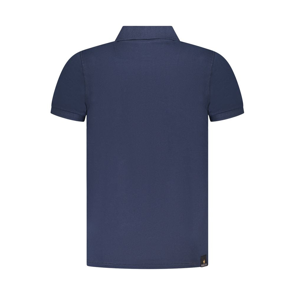 Blaues Baumwoll-Poloshirt der Accademia Militare