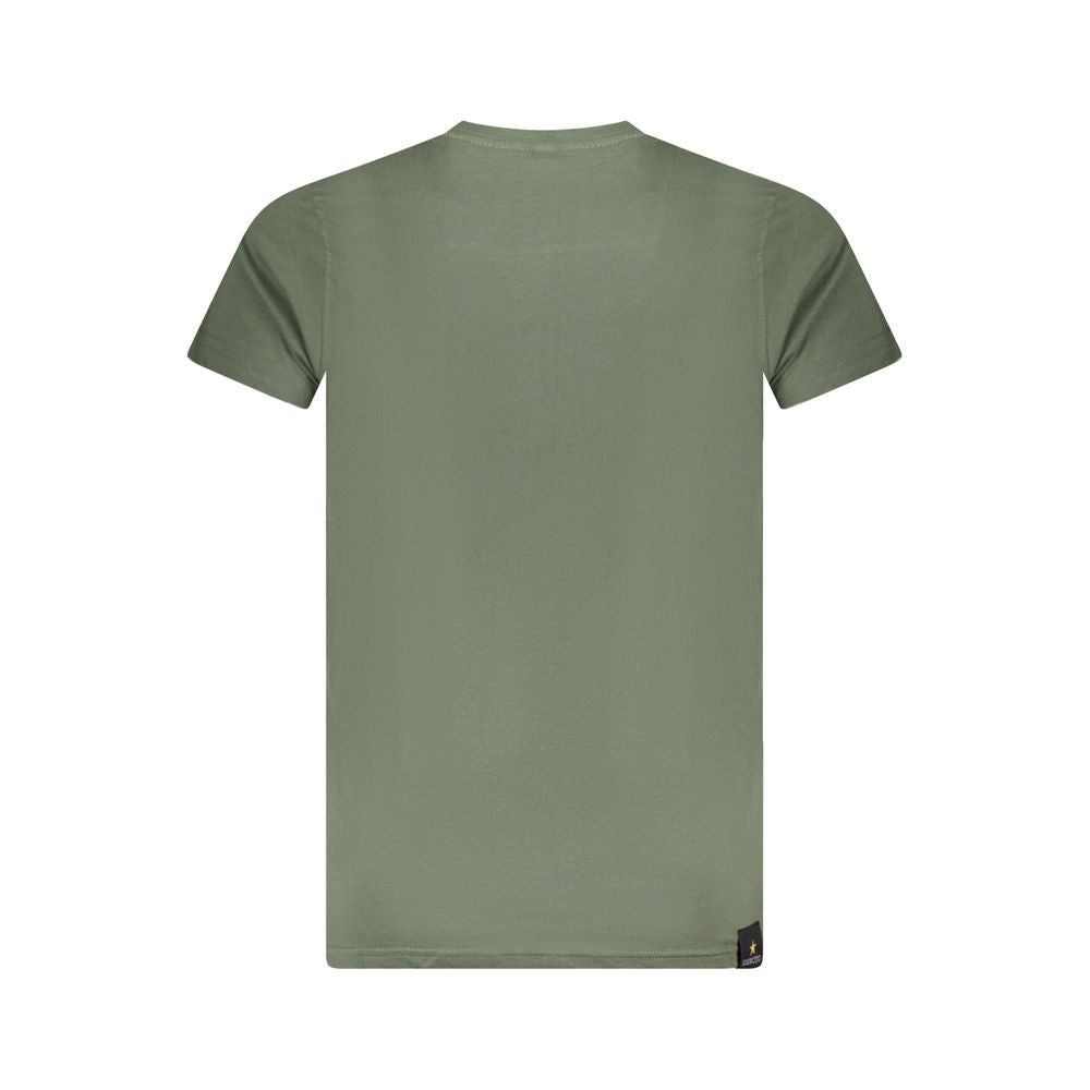 Grünes Baumwoll-T-Shirt der Accademia Militare