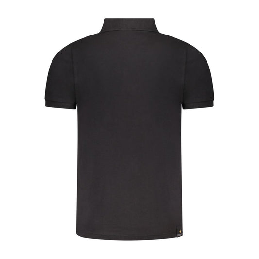 Accademia Militare Black Cotton Men's Polo Shirt