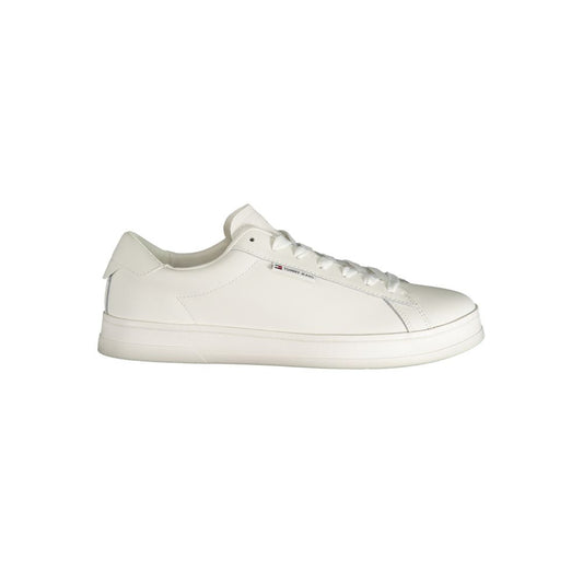Tommy Hilfiger – Weiße Polyester-Sneaker