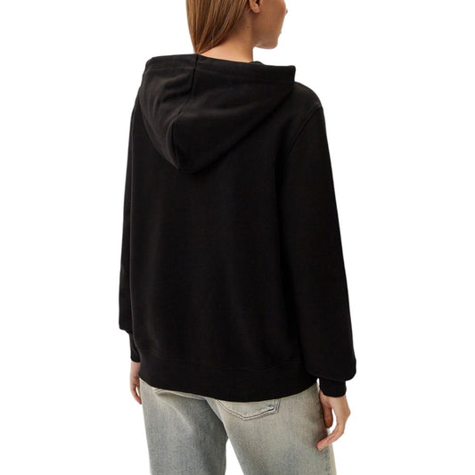 Calvin Klein Jeans – Schwarzes Sweatshirt aus recycelter Baumwolle
