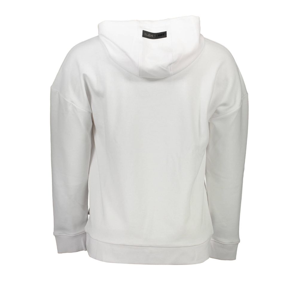 Plein Sport Herrenpullover aus weißer Baumwolle
