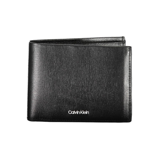 Calvin Klein Schwarze Lederbrieftasche