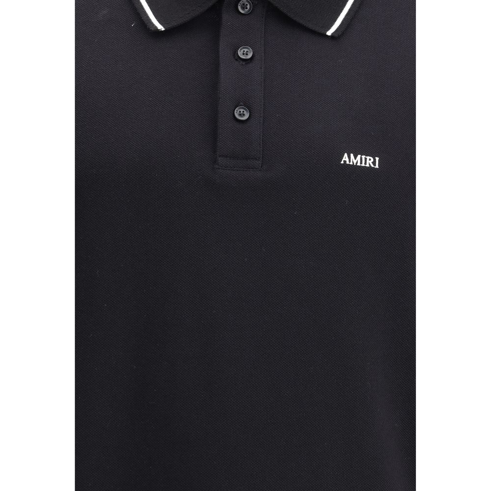 Amiri – Schwarzes Poloshirt aus Baumwolle