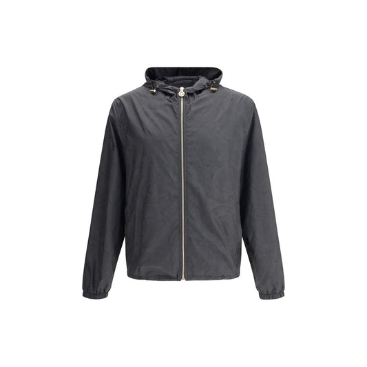 Versace Black Polyester Shell Jacket