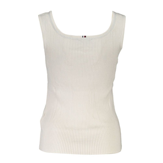 Tommy Hilfiger – Weißes Modal-Oberteil für Damen