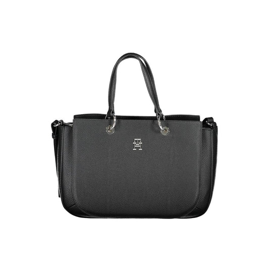 Tommy Hilfiger – Schwarze Polyethylen-Handtasche