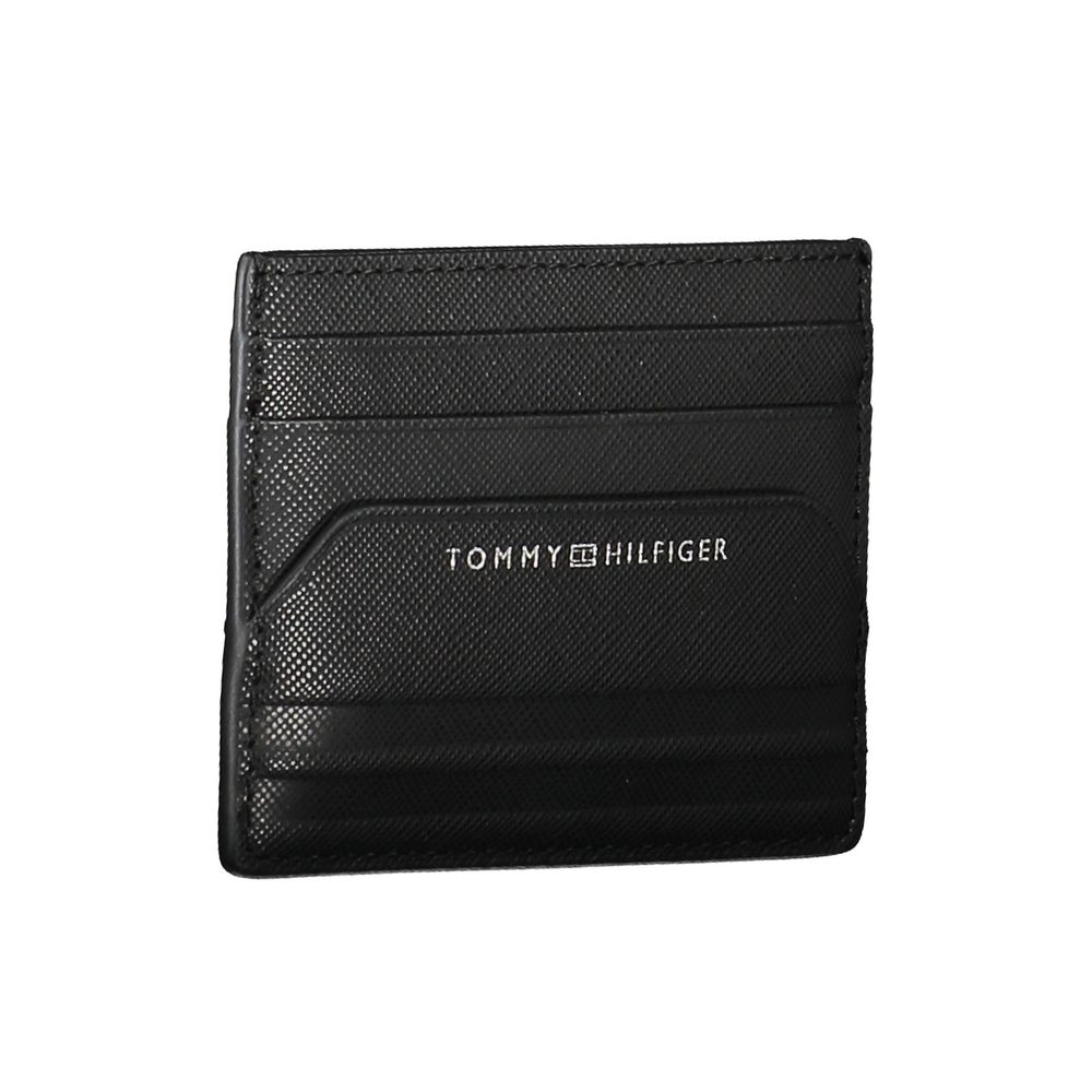 Tommy Hilfiger – Schwarze Lederbrieftasche