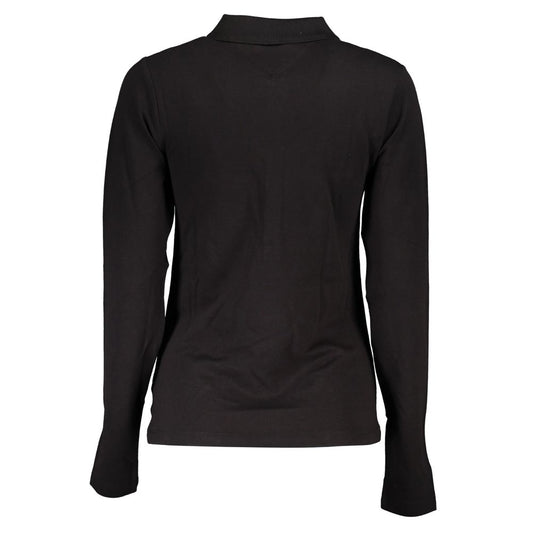 Tommy Hilfiger – Schwarzes Poloshirt aus Baumwolle
