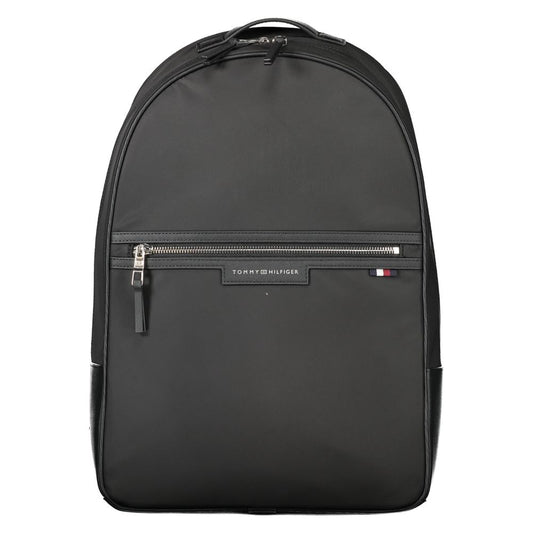 Tommy Hilfiger – Schwarzer Polyester-Rucksack