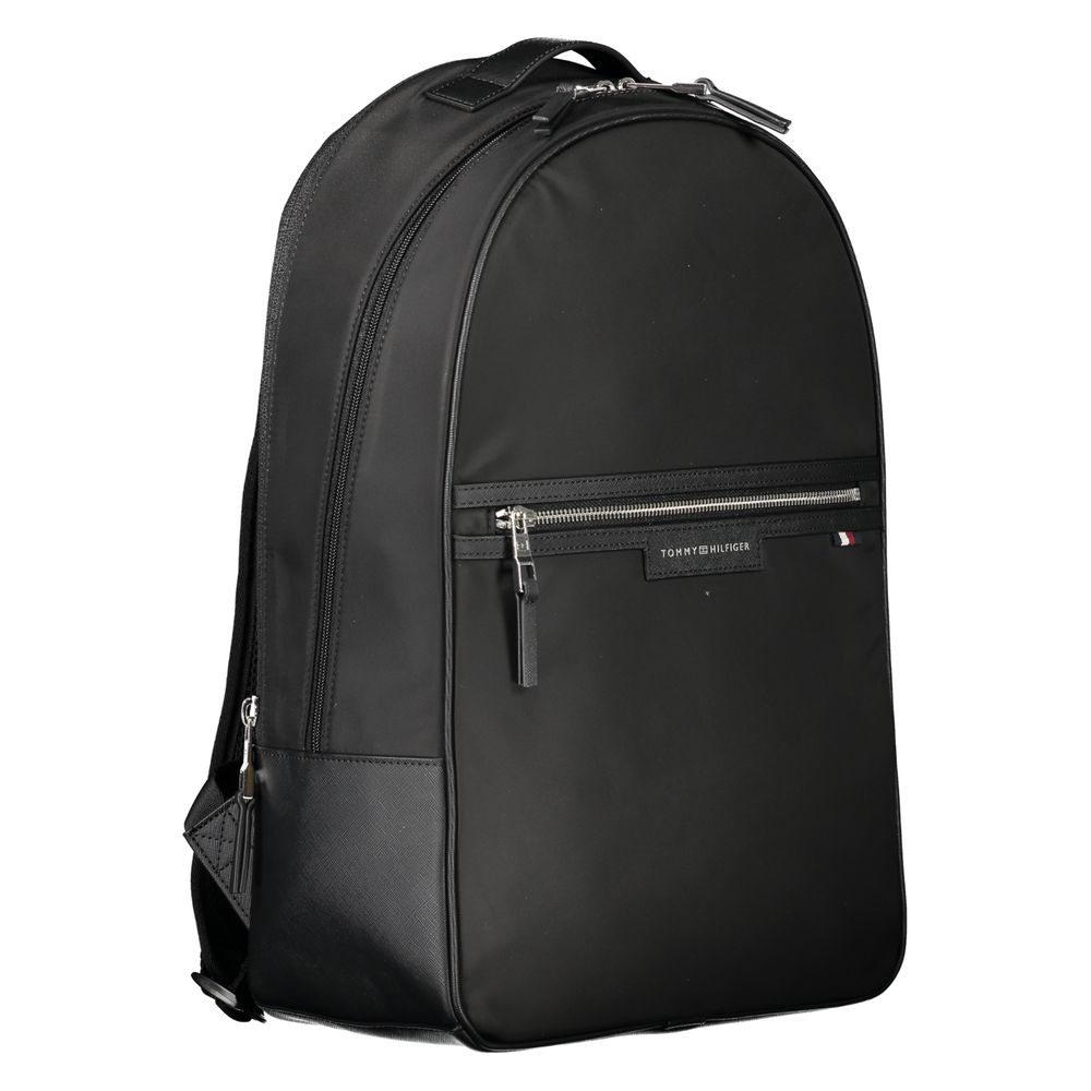 Tommy Hilfiger – Schwarzer Polyester-Rucksack