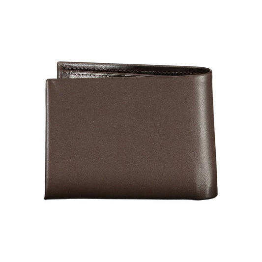 Calvin Klein Braune Lederbrieftasche