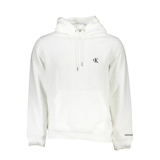 Calvin Klein Herren-Kapuzenpullover aus weißer Baumwolle