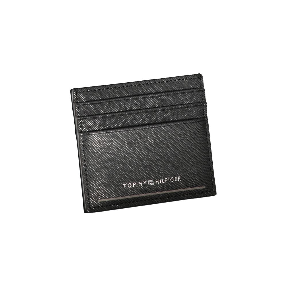 Tommy Hilfiger – Schwarze Lederbrieftasche