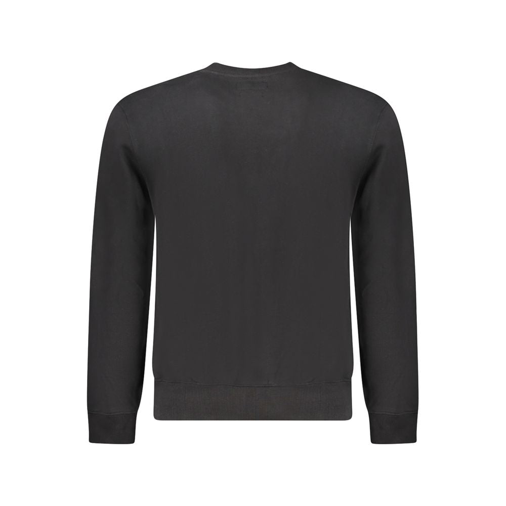 Guess Jeans Schwarzes Herren-Sweatshirt aus Baumwolle