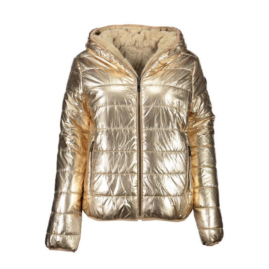 US POLO ASSN. Gold Nylon Jacken & Mantel