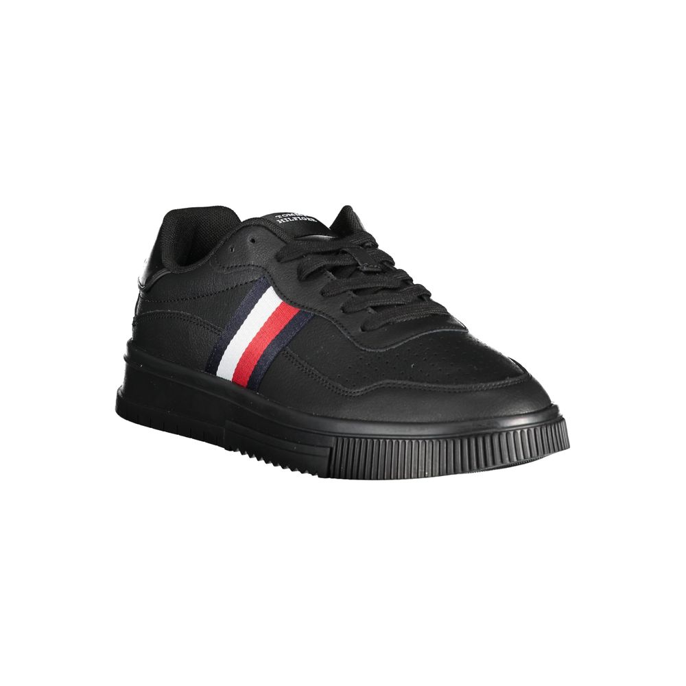 Tommy Hilfiger – Schwarze Polyester-Sneaker