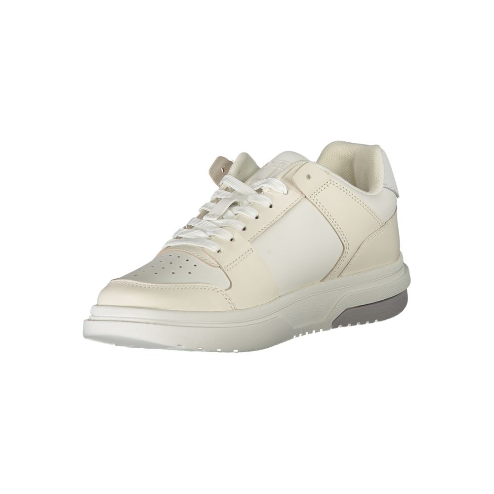 Tommy Hilfiger – Weiße Polyester-Sneaker