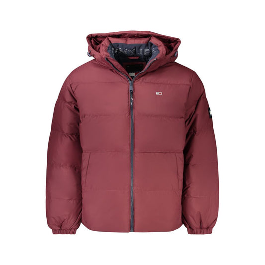 Tommy Hilfiger – Rote Herrenjacke aus recyceltem Polyester