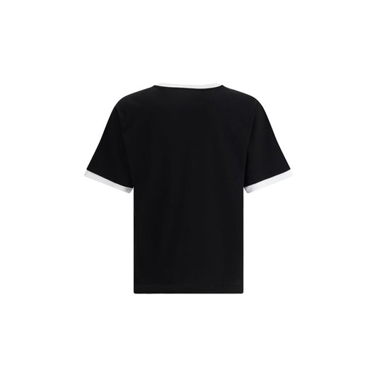 Dolce & Gabbana Schwarzes Baumwoll-T-Shirt