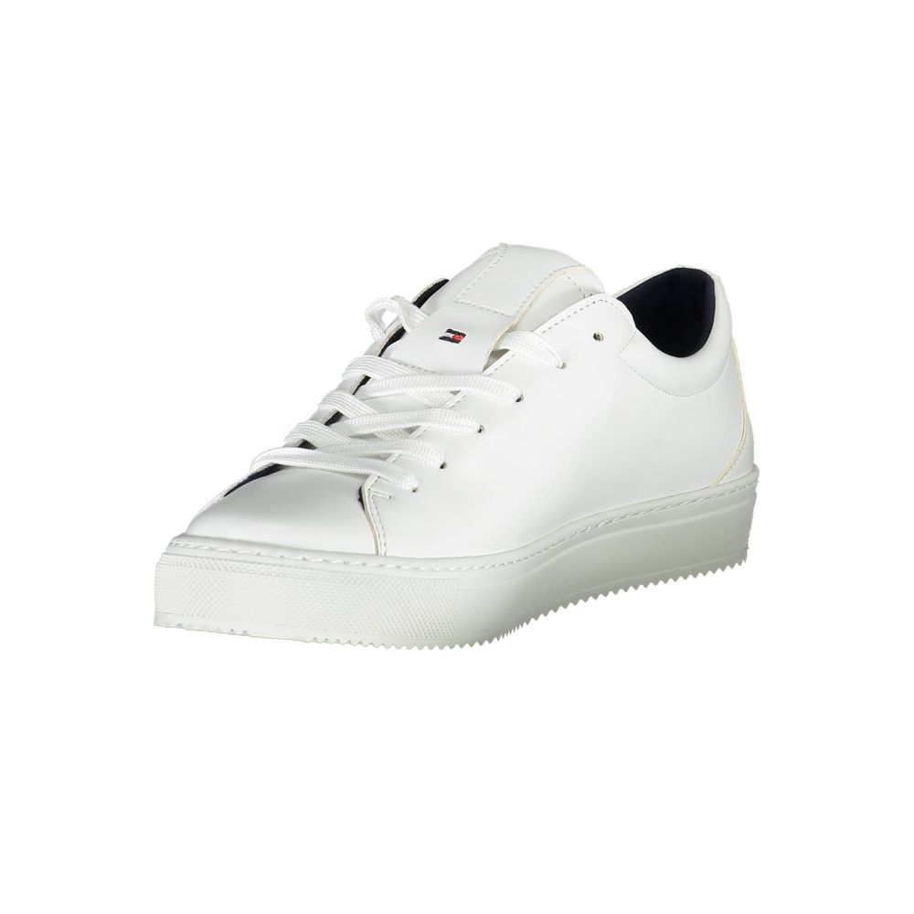 Tommy Hilfiger – Weiße Synthetik-Sneaker