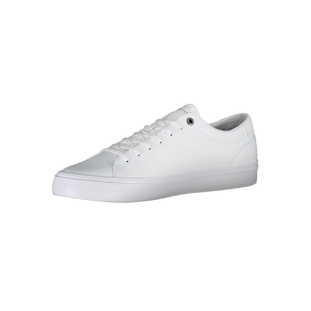 Tommy Hilfiger – Weiße Polyester-Sneaker