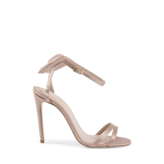 Dee Ocleppo Beige Satin-Sandale