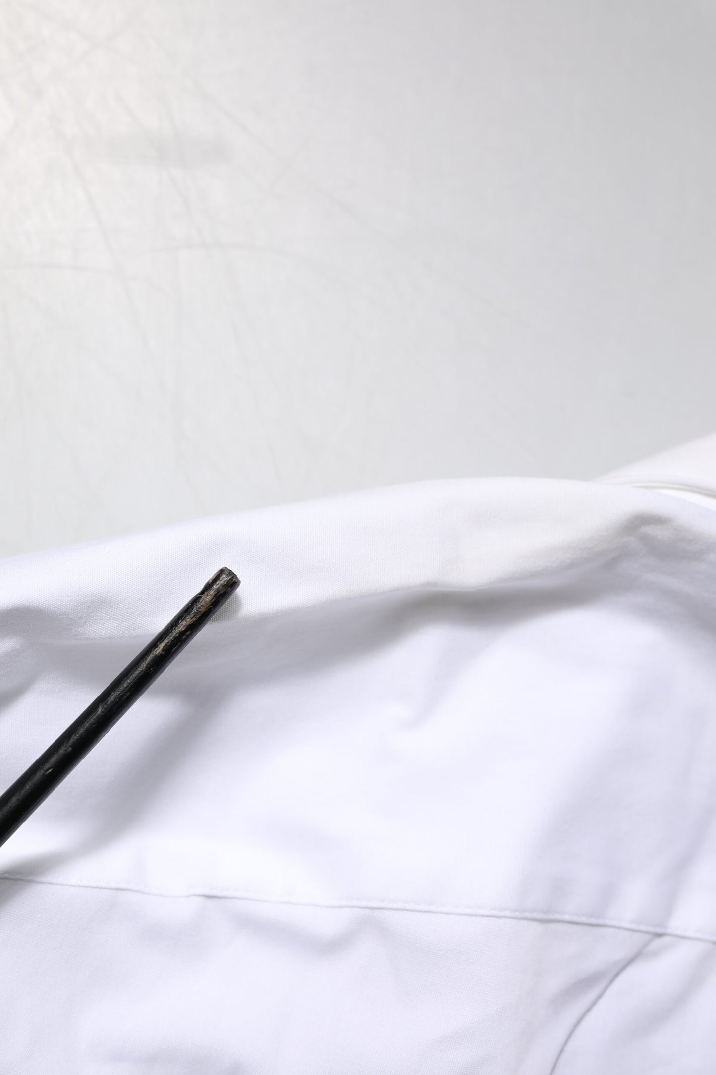 Dolce & Gabbana – Weißes GOLD – Hemdoberteil aus Baumwolle mit Kragen