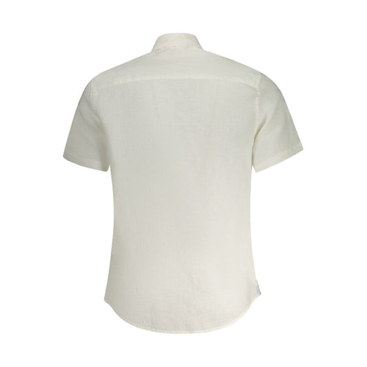 North Sails Bianco Linen Men Shirt