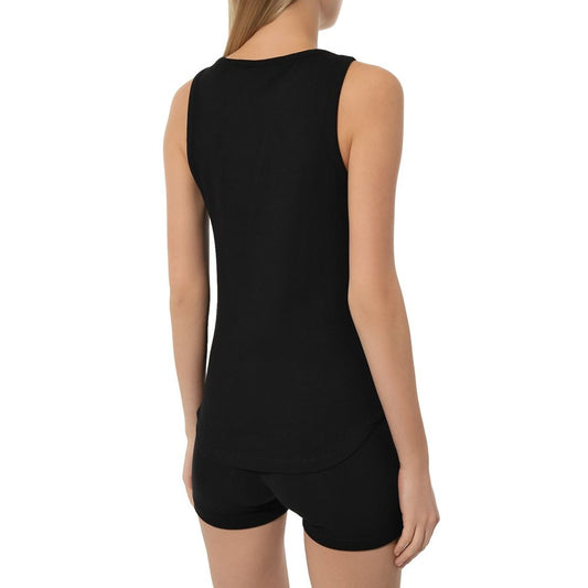 Comme Des Fuckdown „Schwarzes Baumwoll-Tanktop für Damen“