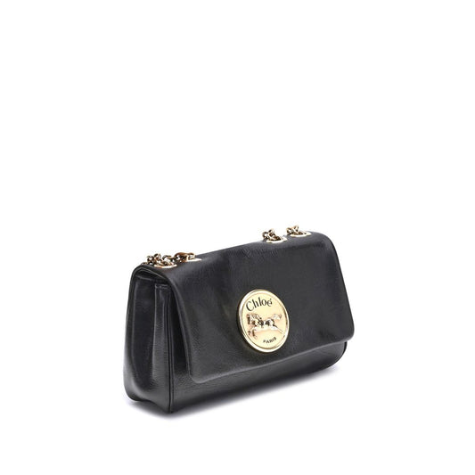 Chloé Black Calf Leather Bos Taurus Shoulder Bag