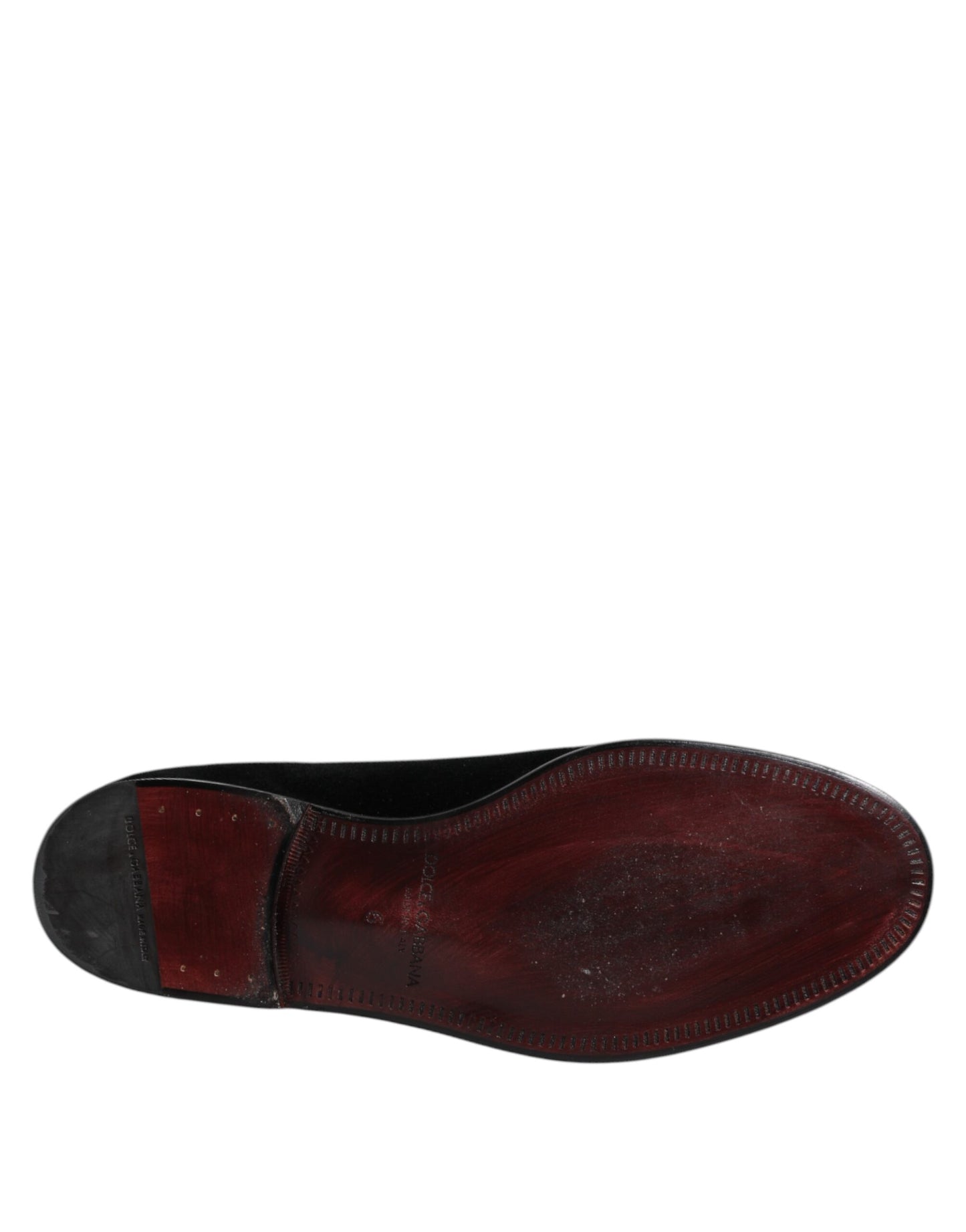 Dolce & Gabbana – Slipper aus schwarzem Samt, formelle Schuhe