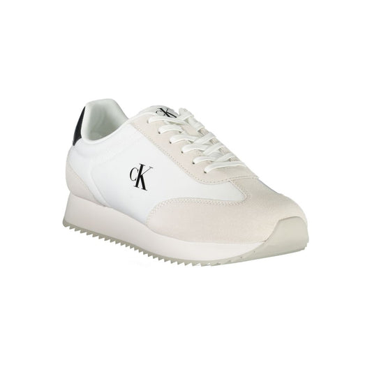 Calvin Klein Herren-Sneaker aus weißem Leder