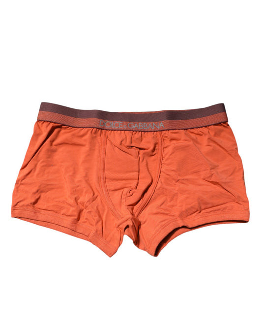 Dolce & Gabbana – Boxershorts aus Baumwolle in regulärer Passform, Orange