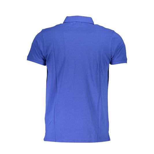 Cavalli Class Poloshirt aus blauer Baumwolle