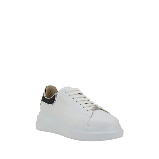 Philipp Plein White Calf Leather Bos Taurus Low Top Sneakers